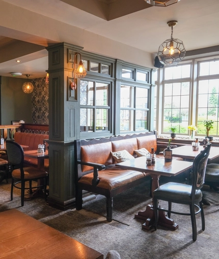interior restaurant and seating area