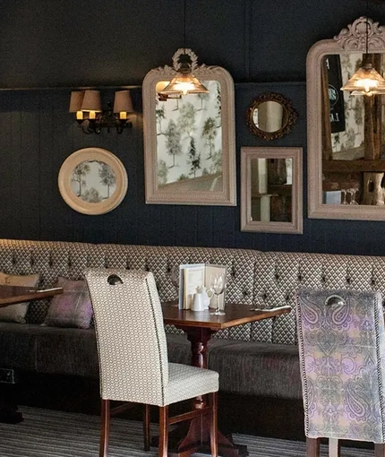 The restaurant area of The George.