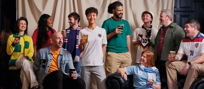A banner promoting the Football World Cup at selected Greene King venues.