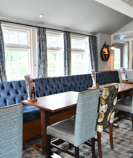 Restaurant area in a pub