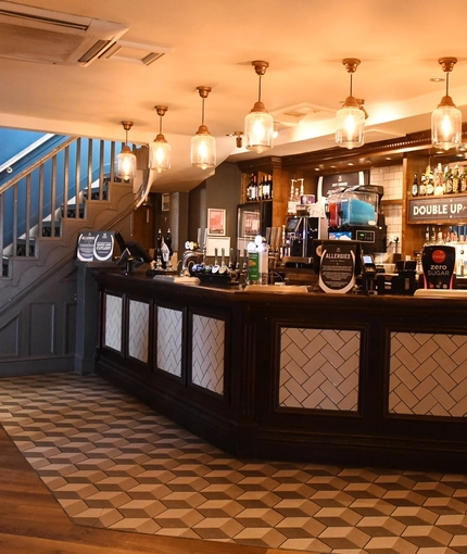 interior bar area of the pub