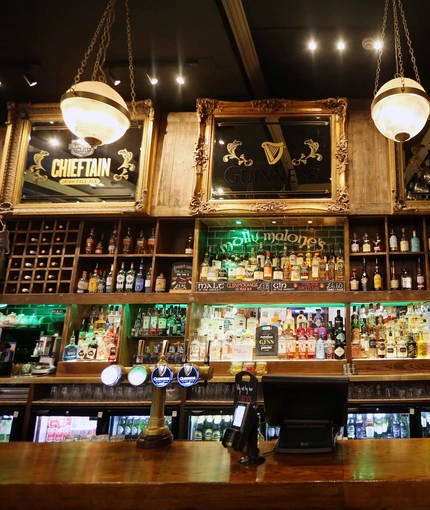 Interior image of bar