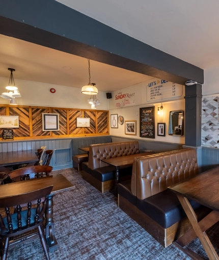 interior restaurant and seating area