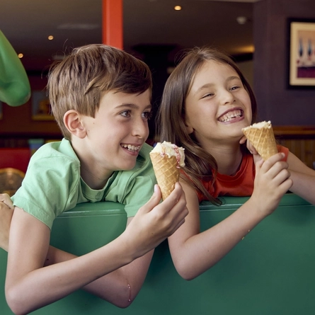 Kids Enjoying Ice Cream