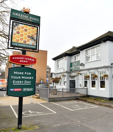 exterior of the pub