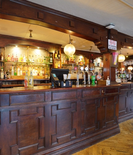 Bar area in a pub