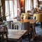 Interior seating area in a pub restaurant