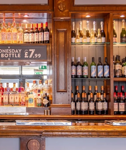 The interior bar at the Kingstown Hotel.