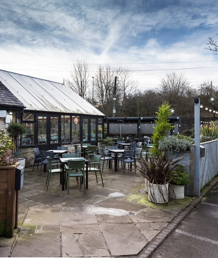 exterior beer garden