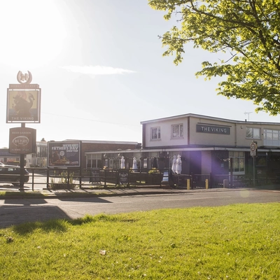 External view of a pub entrance