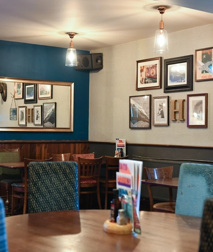 interior dining area of a pub