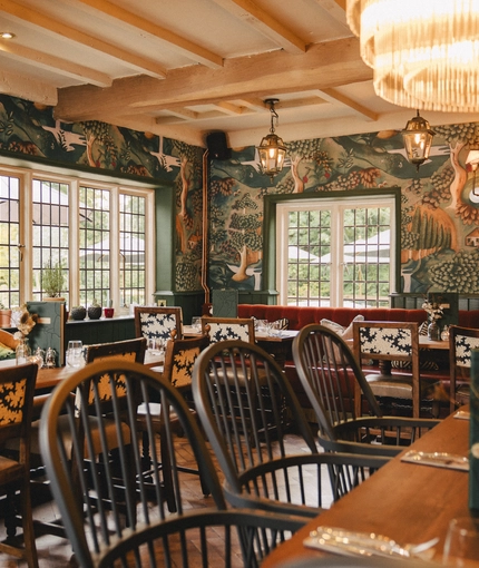 The restaurant at the Crown.