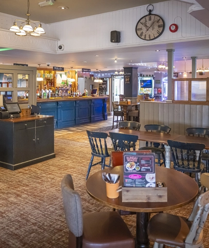interior restaurant and seating area