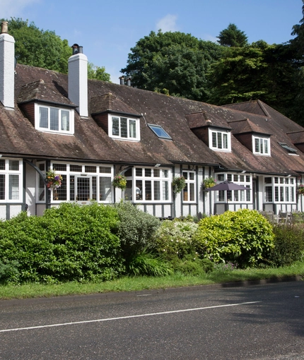 exterior facade of a pub