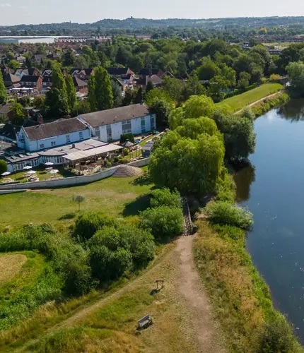 The view of the Riverside from above