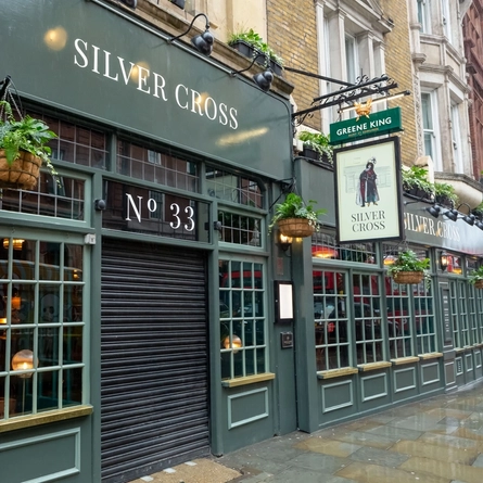 Exterior of the venue with the pub name on show.