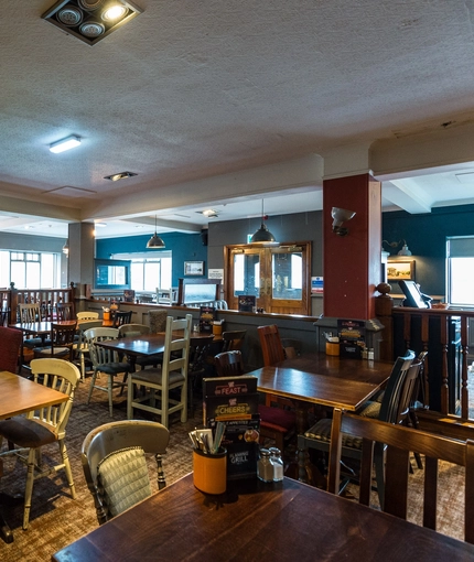 interior restaurant and seating area