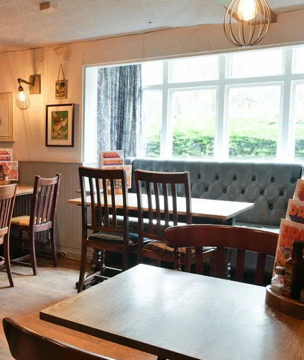 Restaurant area in a pub
