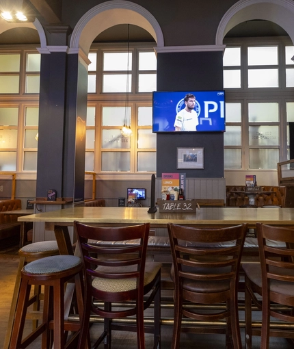 interior restaurant and seating area