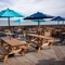 Exterior beer garden of the venue 