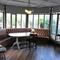 Interior dining area of a pub.