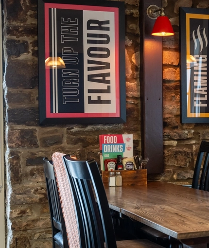 The interior restaurant and seating area at the Man of Gwent.