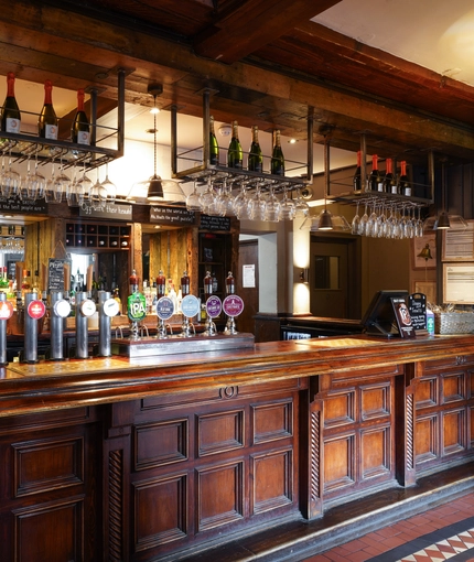 The bar in Ring O Bells.
