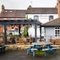 exterior venue with beer garden