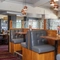 Interior dining area of a pub.