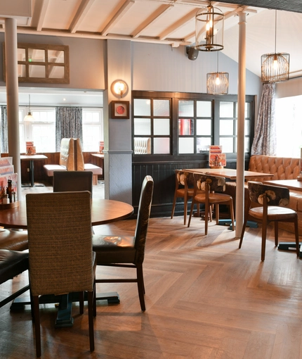 Restaurant area in a pub