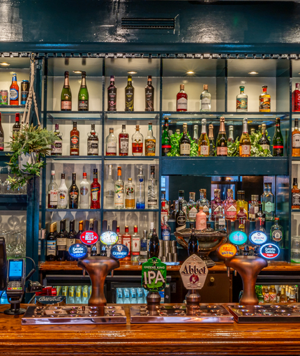 interior bar area of the old star