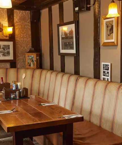 interior restaurant and seating area