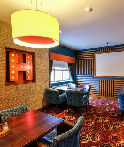 interior dining area of a pub