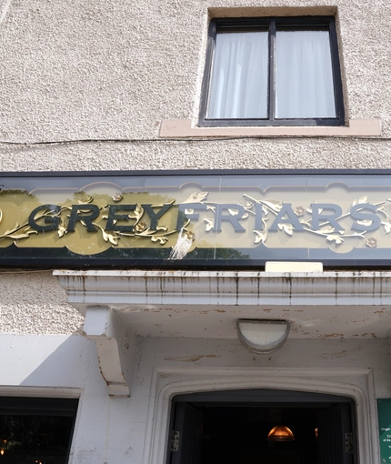 External signage outside a pub