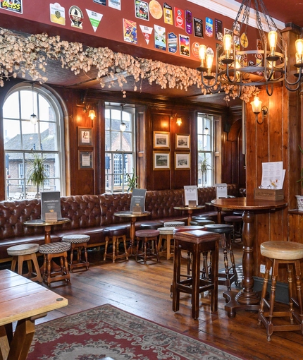 interior restaurant and seating area