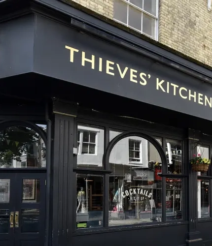 The exterior of the Thieves' Kitchen
