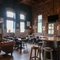 interior restaurant and seating area