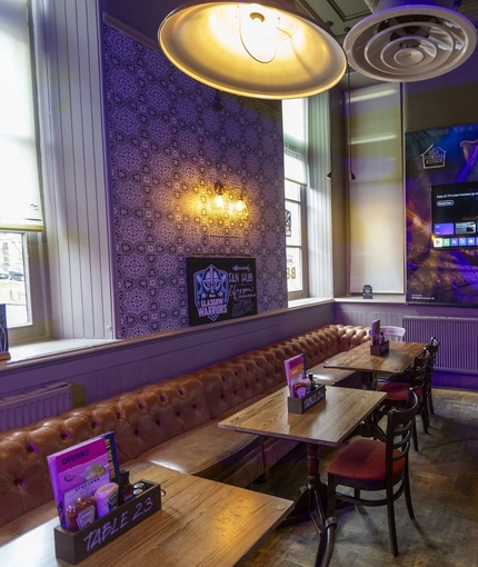 interior restaurant and seating area