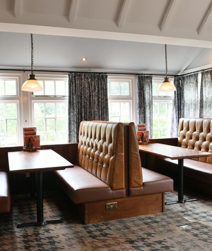 Restaurant area in a pub