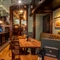 The interior restaurant and seating with bar area at the Two Brewers.