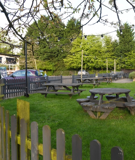 exterior beer garden of the pub