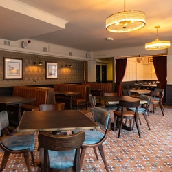 The dining area at the Bear Inn.