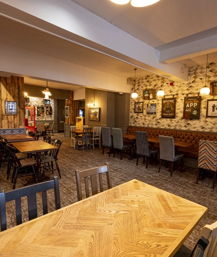 interior restaurant and seating area