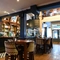 Interior seating area in a pub restaurant