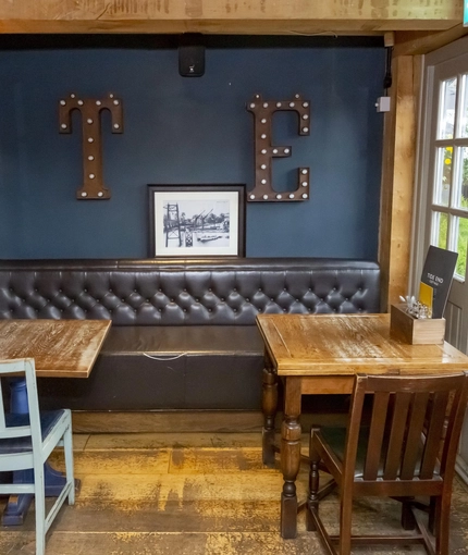 Interior seating area