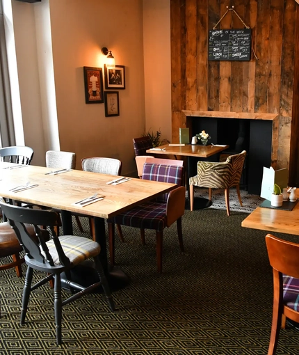 interior restaurant and seating area