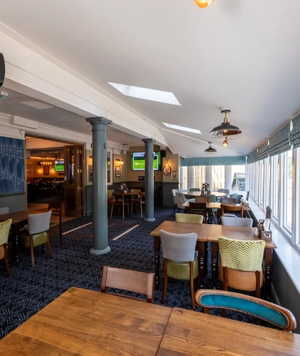 Restaurant area in a pub
