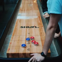 A shuffleboard