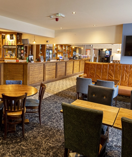 Restaurant area in a pub