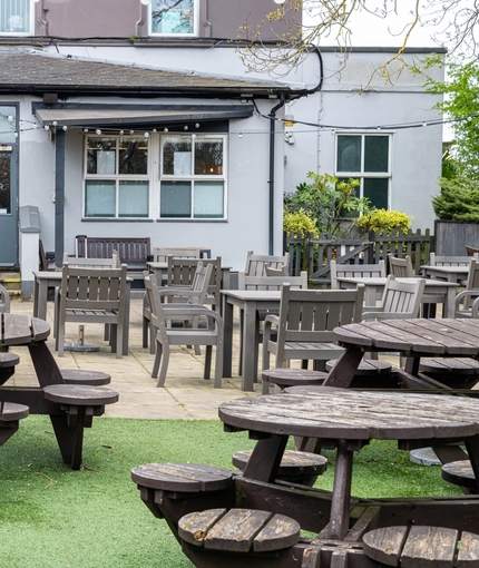 exterior beer garden